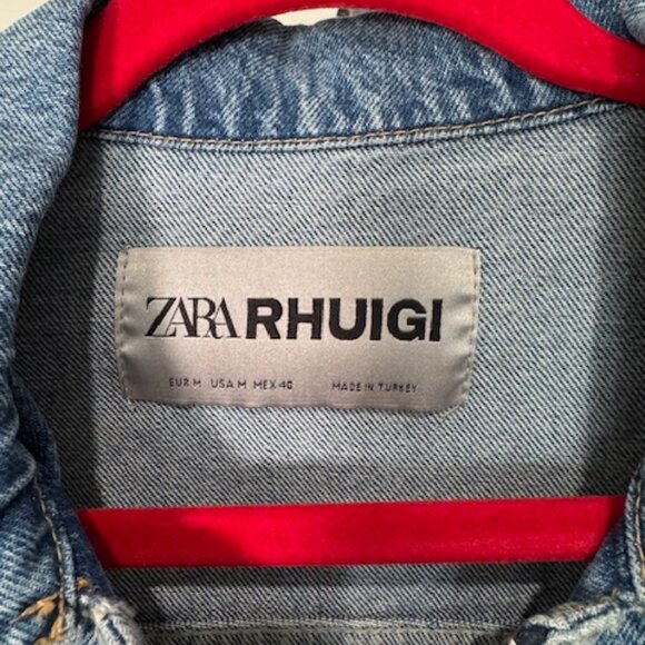 ZARA x Rhuigi Denim Jacket – Light Wash – Limited Edition Collaboration - Picture 2 of 3